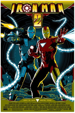 Illustration for article titled Iron Man 2 Posters That Look Forged from Sheer Cool